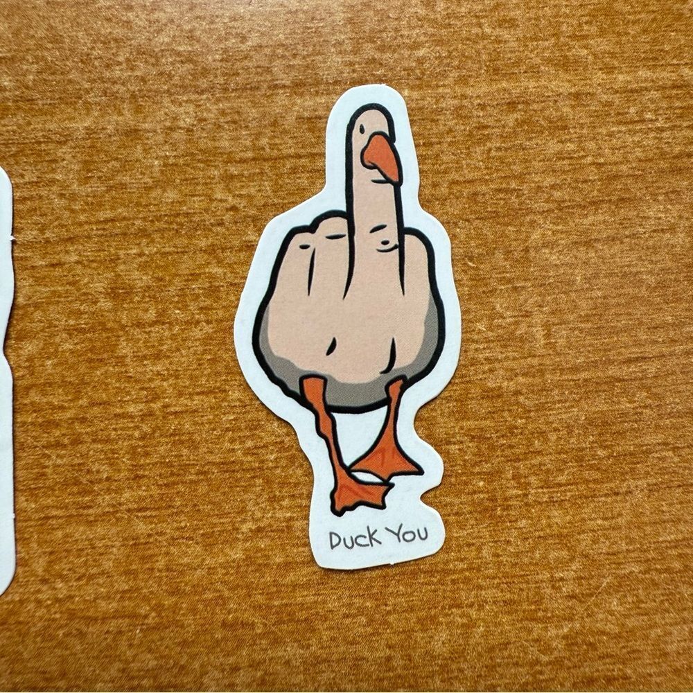 Funny Duck Sticker‎